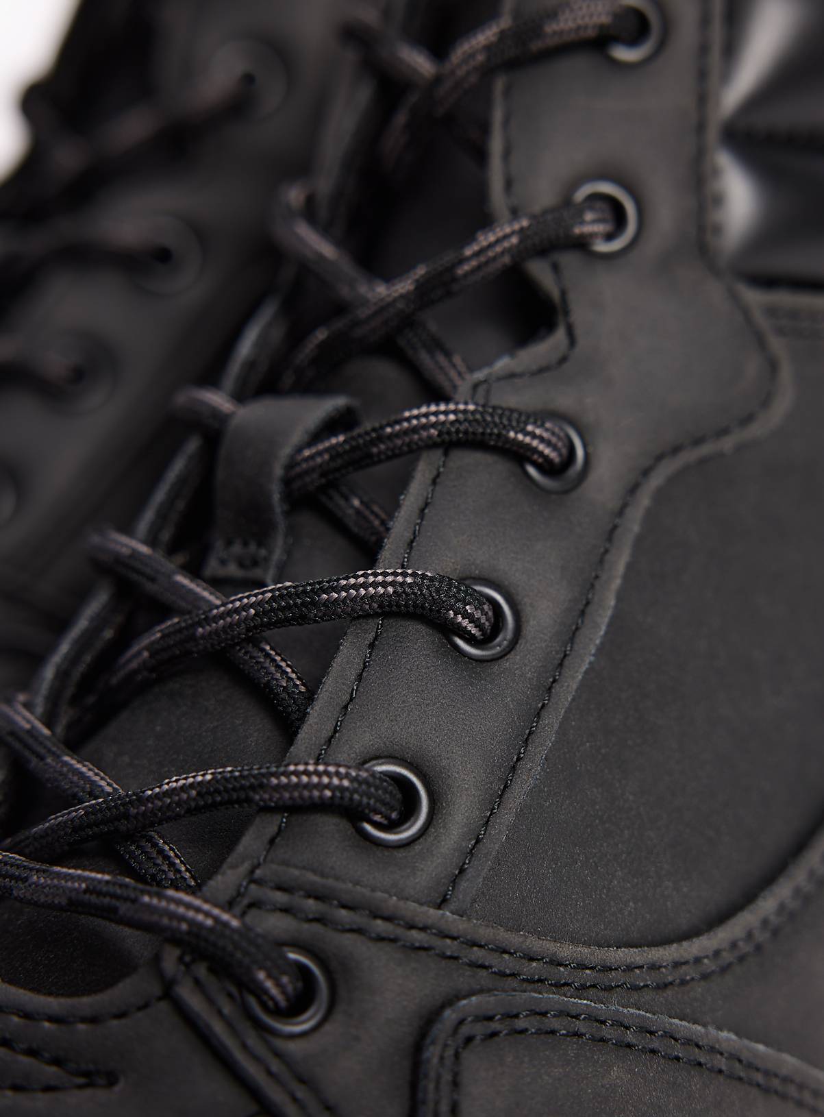 Black Casual Lace-Up Boots 12 - Image 3